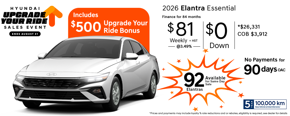 2026-Elantra - Upgrade Your Ride Sales Event 
