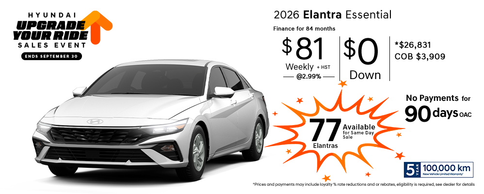2026-Elantra - Upgrade Your Ride Sales Event 