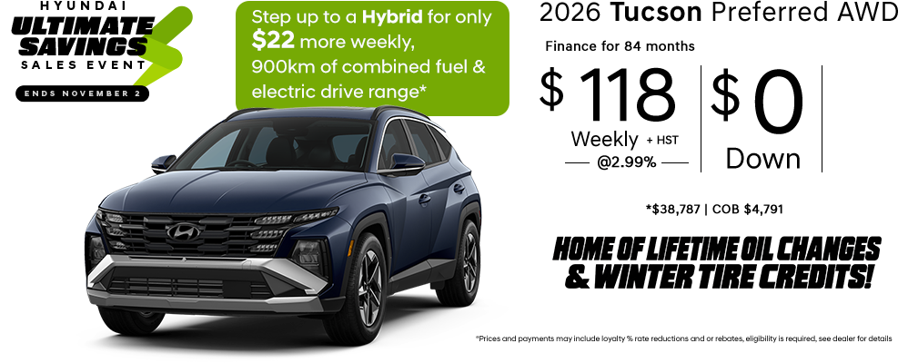 2026 Tucson Preferred AWD - Upgrade Your Ride Sales Event 