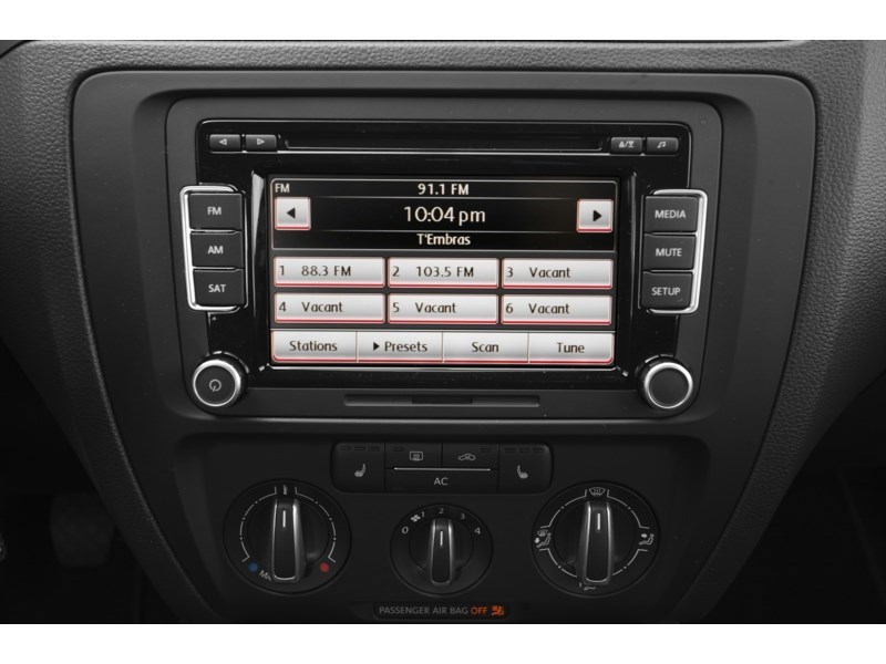 2012 Volkswagen Jetta 4dr 2.5L Auto Comfortline Interior Shot 2