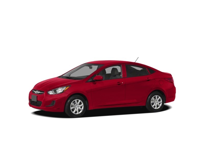 2012 Hyundai Accent 4dr Sdn Auto GLS Boston Red Metallic  Shot 2