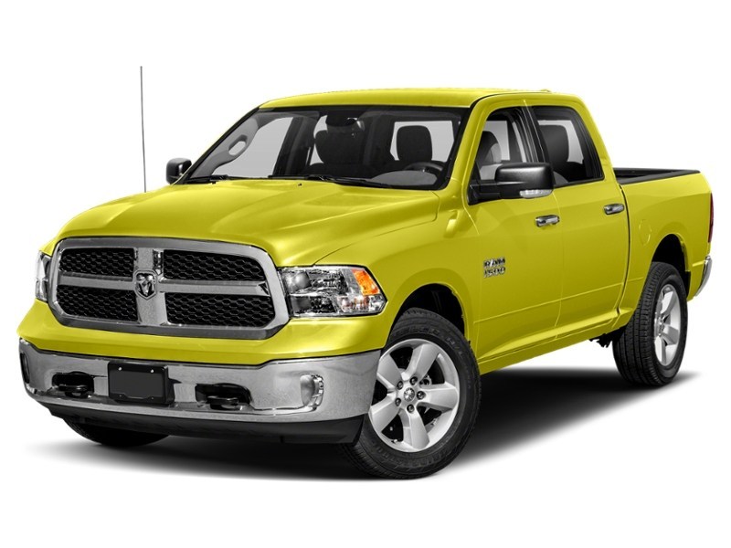 2017 RAM 1500 4WD Crew Cab 140.5" Big Horn National Safety Yellow  Shot 73