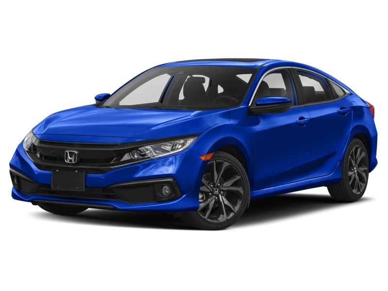 2020 Honda Civic Sport CVT Aegean Blue Metallic  Shot 7