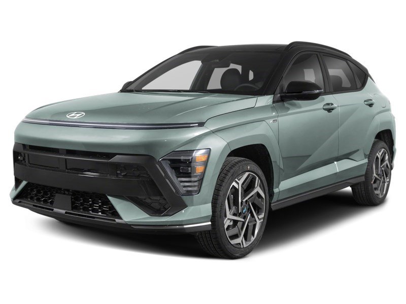 2025 Hyundai Kona 1.6T N Line AWD w/Two-Tone Roof Mirage Green w/Abyss Black Roof  Shot 10