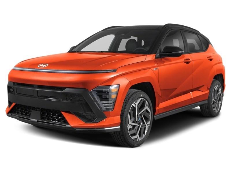 2025 Hyundai Kona 1.6T N Line AWD w/Two-Tone Roof Soultronic Orange w/Abyss Black Roof  Shot 20