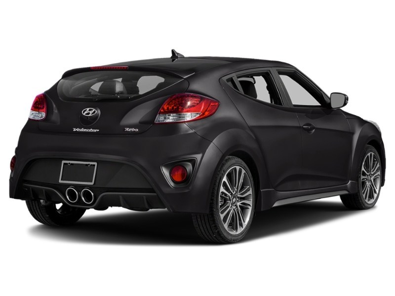 2016 Hyundai Veloster 3dr Cpe Man Turbo Ultra Black Pearl  Shot 2