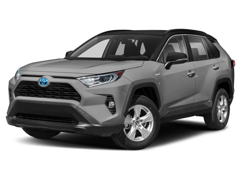 2021 Toyota RAV4 Hybrid Hybrid XLE AWD Silver Sky Metallic w/Black Roof  Shot 4