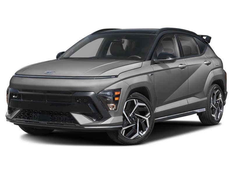 2025 Hyundai Kona 1.6T N Line AWD w/Two-Tone Roof Cyber Grey w/Abyss Black Roof  Shot 4