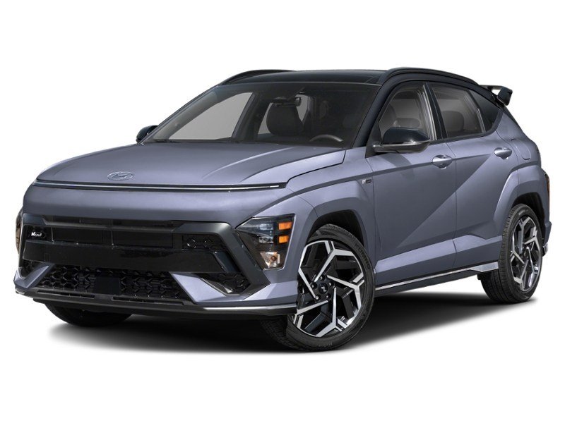 2024 Hyundai Kona 1.6T N Line AWD w/Two-Tone Roof Meta Blue w/Abyss Black Roof  Shot 2