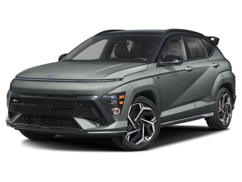 2025 Hyundai Kona 1.6T N Line AWD w/Two-Tone Roof Mirage Green w/Abyss Black Roof  Shot 22