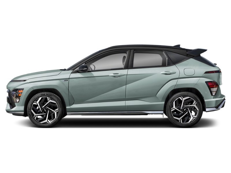 2024 Hyundai Kona 1.6T N Line AWD w/Two-Tone Roof Mirage Green w/Abyss Black Roof  Shot 18
