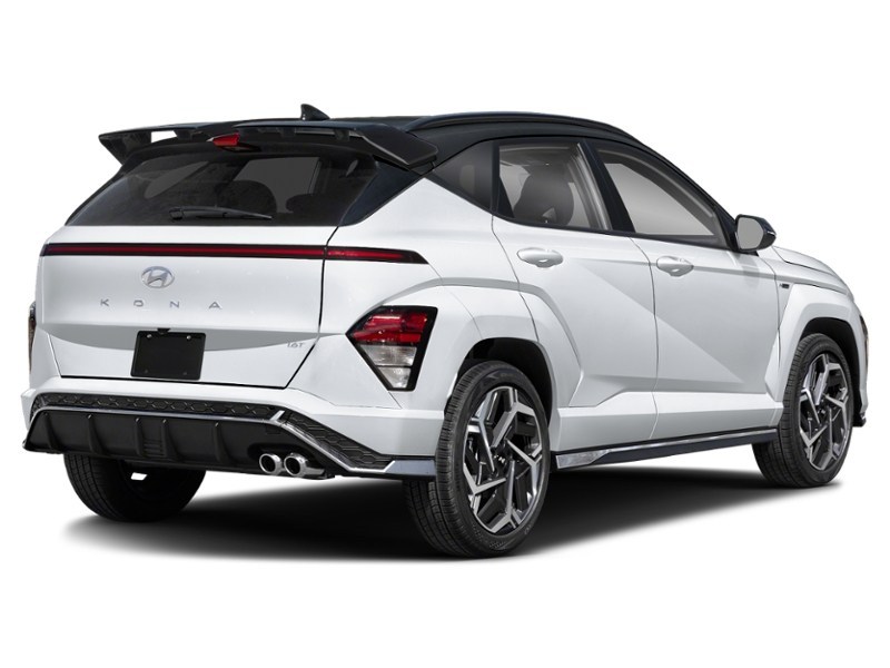 2024 Hyundai Kona 1.6T N Line AWD w/Two-Tone Roof Atlas White w/Abyss Black Roof  Shot 21